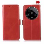 For Xiaomi 14 Ultra Magnetic Crazy Horse Texture Genuine Leather RFID Phone Case(Red)