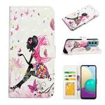 For Motorola Moto G60 /G40 Fushion Oil Embossed 3D Drawing Leather Phone Case(Flower Fairy)