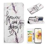 For Motorola Moto G73 Oil Embossed 3D Drawing Leather Phone Case(Words Marble)