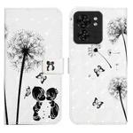 For Motorola Edge 40 Oil Embossed 3D Drawing Leather Phone Case(Couple Dandelion)