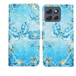 For Motorola Moto G86 5G Oil Embossed 3D Drawing Leather Phone Case(Blue Butterflies)