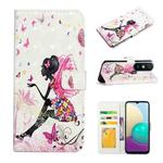 For Xiaomi Redmi 9A Oil Embossed 3D Drawing Leather Phone Case(Flower Fairy)