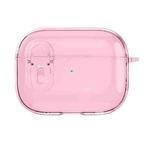 For AirPods Pro Ice Crystals Shockproof Earphone Protective Case(Pink)