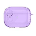 For AirPods Pro Ice Crystals Shockproof Earphone Protective Case(Purple)