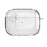 For AirPods Pro 2 Ice Crystals Shockproof Earphone Protective Case(Transparent)