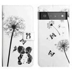 For Google Pixel 6 Oil Embossed 3D Drawing Leather Phone Case(Couple Dandelion)