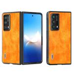 For Honor Magic Vs2 ABEEL Dual Color Lichi Texture PU Phone Case(Orange)