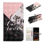 For Sony Xperia 10 Oil Embossed 3D Drawing Leather Phone Case(Stitching Marble)