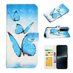 For Sony Xperia 1 V Oil Embossed 3D Drawing Leather Phone Case(3 Butterflies)