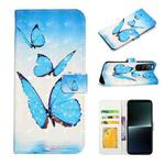 For Sony Xperia 10 V Oil Embossed 3D Drawing Leather Phone Case(3 Butterflies)