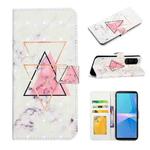 For Sony Xperia 10 IV Oil Embossed 3D Drawing Leather Phone Case(Triangular Marble)