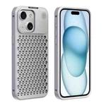 For iPhone 15 R-JUST RJ58 Aromatherapy Metal Cooling Phone Case(Silver)