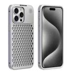 For iPhone 15 Pro R-JUST RJ58 Aromatherapy Metal Cooling Phone Case(Silver)