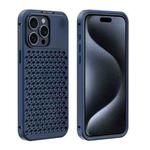 For iPhone 15 Pro R-JUST RJ58 Aromatherapy Metal Cooling Phone Case(Blue)
