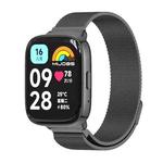 For Redmi Watch 3 Lite / Watch 3 Active Mijobs Milan Magnetic Metal Watch Band(Black)