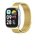 For Redmi Watch 3 Lite / Watch 3 Active Mijobs Milan Magnetic Metal Watch Band(Gold)