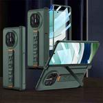 For Huawei Mate X5 GKK Wristband Integrated HD Film Magnetic Hinge Phone Case(Dark Green)