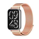 For Xiaomi Mi Band 8 Pro Mijobs Milan Magnetic Stainless Steel Watch Band(Rose Gold)