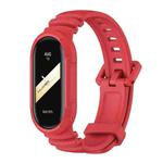 For Xiaomi Mi Band 8 MIJOBS GS Unibody Solid Color Sports Watch Band(Red)