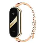 For Xiaomi Mi Band 8 Mijobs Ruyi Beauty Bracelet Watch Band(Rose Gold Red)