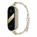 For Xiaomi Mi Band 8 Mijobs Ruyi Beauty Bracelet Watch Band(Light Gold Green)