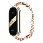 For Xiaomi Mi Band 8 / 9 / 9 NFC Mijobs Mermaid Beauty Bracelet Watch Band(Rose Gold Red)