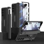 For Samsung Galaxy Z Fold5 GKK Integrated Folding Mech Shell PC Phone Case with Slide Pen Box(Black)