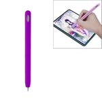 For Huawei M-pencil Stylus Touch Pen Integrated Non-slip Silicone Protective Cover(Purple)