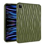 For iPad Pro 12.9 2022 / 2021 / 2020 Jelly Color Water Ripple TPU Tablet Case(Dark Green)