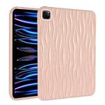 For iPad Pro 12.9 2022 / 2021 / 2020 Jelly Color Water Ripple TPU Tablet Case(Pink)
