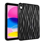 For iPad 10th Gen 10.9 2022 Jelly Color Water Ripple TPU Tablet Case(Black)