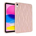 For iPad 10th Gen 10.9 2022 Jelly Color Water Ripple TPU Tablet Case(Pink)