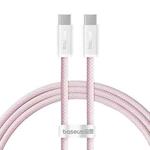 Baseus Dynamic 3 Series Fast Charging Data Cable Type-C to Type-C 100W, Length:1m(Pink)