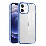 For iPhone 12 Ice Color Clear Acrylic Hybrid TPU Phone Case(Sierra Blue)