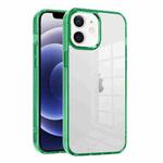 For iPhone 12 Ice Color Clear Acrylic Hybrid TPU Phone Case(Green)