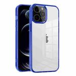 For iPhone 12 Pro Max Ice Color Clear Acrylic Hybrid TPU Phone Case(Transparent Blue)