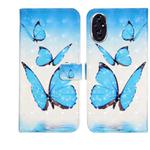 For Honor 200 Pro Oil Embossed 3D Drawing Leather Phone Case(3 Butterflies)