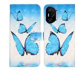 For Honor 400 Pro Global 160.8mm Oil Embossed 3D Drawing Leather Phone Case(3 Butterflies)