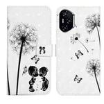 For Honor 400 Pro Global 160.8mm Oil Embossed 3D Drawing Leather Phone Case(Couple Dandelion)