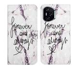 For Honor 400 Global 156.5mm Oil Embossed 3D Drawing Leather Phone Case(Words Marble)