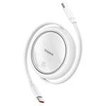 Baseus Free2Draw Mini Retractable Charging Cable 1m Type-C to Type-C 100W(White)