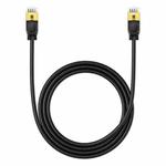 Baseus PCWL-A105 High Speed CAT7 10Gigabit Ethernet Slender Cable, Length:1.5m(Black)