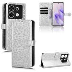 For Infinix Zero 30 5G Honeycomb Dot Texture Leather Phone Case(Silver)