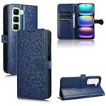 For Infinix Hot 50 4G Honeycomb Dot Texture Leather Phone Case(Blue)