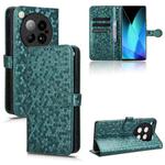 For Infinix Zero 40 4G X6860 Honeycomb Dot Texture Leather Phone Case(Green)