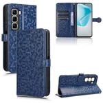 For Infinix Hot 50 Pro 4G Honeycomb Dot Texture Leather Phone Case(Blue)