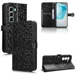 For Infinix Hot 50 Pro+ 4G Honeycomb Dot Texture Leather Phone Case(Black)