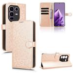 For Infinix Note 50 Pro+ Honeycomb Dot Texture Leather Phone Case(Gold)