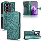 For Infinix Note 50 Pro+ Honeycomb Dot Texture Leather Phone Case(Green)