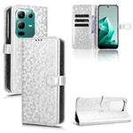 For Infinix Note 50x Honeycomb Dot Texture Leather Phone Case(Silver)